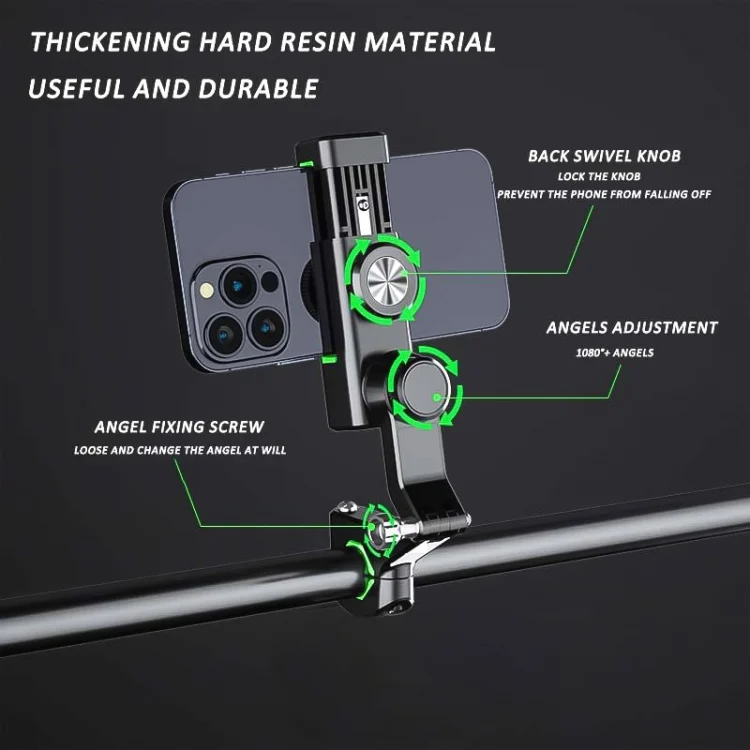 MOTA1289_B5.webp Motorcycle Spherical Compass Phone Holder, Rearview Mirror without Light - Image 6