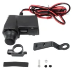 CS-1072B1 Motorcycle Dual USB Charger + Voltmeter with Cigarette Lighter & Cigarette Butts - Image 12