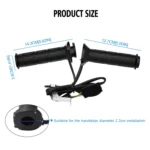 WUPP CS-095D1 Motorcycle Modified Adjustable Temperature Silicone Universal Electric Heating Hand Cover Heated Grip Handlebar - Image 3