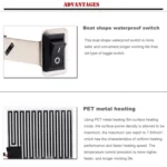 CS-054B1 Third Generation Motorcycle Modified Electric Heating Hand Cover Heated Grip Handlebar - Image 3