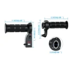 CS-503A1 Motorcycle Modified Electric Heating Hand Cover Heated Grip Handlebar with Digital Voltmeter - Image 3