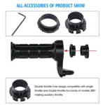 CS-503A1 Motorcycle Modified Electric Heating Hand Cover Heated Grip Handlebar with Digital Voltmeter - Image 8