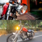 5.75 inch Motorcycle Black Shell Retro Lamp LED Headlight Modification Accessories for CG125 / GN125 - Image 4