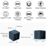 MD25 1080P Wearable Smart HD Camera Wireless Sport Camera, Support Infrared Night Vision / Motion Detection / TF Card - Image 8