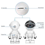 ESCAM PT205 HD 1080P Robot WiFi IP Camera, Support Motion Detection / Night Vision, IR Distance: 10m, US Plug - Image 15
