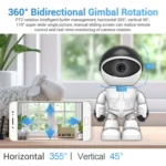 ESCAM PT205 HD 1080P Robot WiFi IP Camera, Support Motion Detection / Night Vision, IR Distance: 10m, US Plug - Image 10