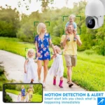 Tuya QX45 1080P Full HD IP65 Waterproof 2.4G Wireless IP Camera, Support Amazon Alexa & Google Home & Motion Detection & Two-way Audio & Night Vision & TF Card, US Plug - Image 5