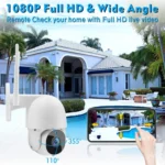 Tuya QX45 1080P Full HD IP65 Waterproof 2.4G Wireless IP Camera, Support Amazon Alexa & Google Home & Motion Detection & Two-way Audio & Night Vision & TF Card, US Plug - Image 8