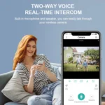 QX55 3.0 Million Pixels IP65 Waterproof 2.4G Wireless IP Camera, Support Motion Detection & Two-way Audio & Night Vision & TF Card, EU Plug - Image 7