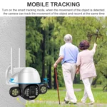 QX55 3.0 Million Pixels IP65 Waterproof 2.4G Wireless IP Camera, Support Motion Detection & Two-way Audio & Night Vision & TF Card, EU Plug - Image 8