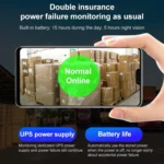 Difang DF-36Q Outdoor HD Surveillance IP Camera, Support Voice Intercom & Night Vision & Human Figure Detection & TF Card, WiFi + HD PTZ Rotation + Power-off Endurance, EU Plug - Image 3