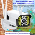 Difang DF-36Q Outdoor HD Surveillance IP Camera, Support Voice Intercom & Night Vision & Human Figure Detection & TF Card, WiFi + HD PTZ Rotation + Power-off Endurance, EU Plug - Image 4