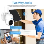 ESCAM QF255 2.0 Million Pixels 1080P HD WiFi Solar Camera, Support Two-way Voice & PIR Motion Detection & Night Vision & TF Card - Image 10