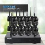 ESCAM WNK618 3.0 Million Pixels 8-channel Wireless Dome Camera HD NVR Security System, Support Motion Detection & Two-way Audio & Full-color Night Vision & TF Card, EU Plug - Image 3