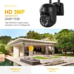 ESCAM WNK610 3.0 Million Pixels Wireless Dome IP Camera, Support Motion Detection & Two-way Audio & Full-color Night Vision & TF Card, EU Plug - Image 5