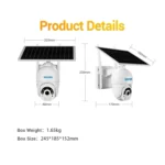 ESCAM QF450 HD 1080P 4G US Version Solar Powered IP Camera without Memory, Support Two-way Audio & PIR Motion Detection & Night Vision & TF Card - Image 13