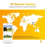 ESCAM QF450 HD 1080P 4G EU Version Solar Powered IP Camera with 64G Memory, Support Two-way Audio & PIR Motion Detection & Night Vision & TF Card - Image 4