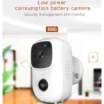 B90 Low-power Battery Surveillance Camera, Support Two-way Intercom, TF Card, PIR Human Body Induction - Image 3