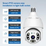 DP18 3.0MP Smart WiFi 1080P HD Outdoor Network Light Bulb Camera, Support Infrared Night Vision & Motion Detection & TF Card - Image 6