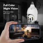 DP18 3.0MP Smart WiFi 1080P HD Outdoor Network Light Bulb Camera, Support Infrared Night Vision & Motion Detection & TF Card - Image 7