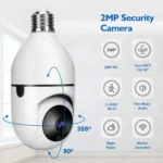 DP17 2.0 Million Pixels Dual Light Source Smart Dual-band WiFi 1080P HD Outdoor Network Light Bulb Camera, Support Infrared Night Vision & Two-way Audio & Motion Detection & TF Card - Image 2