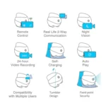 EBO SE 1080P HD Smart Home Companion Robot Remote Monitoring Camera, Support Infrared Night Vision & Two-way Voice & TF Card, US Plug - Image 10