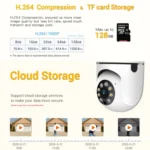 ESCAM PT208 1080P HD Light Bulb WiFi Camera, Support Motion Detection, Two-way Audio, Night Vision, TF Card - Image 10