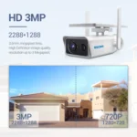 ESCAM QF180 H.265 3MP Solar Wifi IP Camera, Without Battery - Image 2