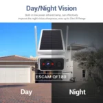 ESCAM QF180 H.265 3MP Solar Wifi IP Camera, Without Battery - Image 7