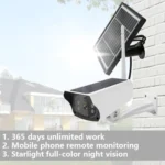 VESAFE Y4P Outdoor HD 1080P Solar Power Security IP Camera, Support Motion Detection & PIR Wake up, IP66 Waterproof - Image 2