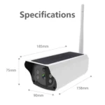 VESAFE Y4P Outdoor HD 1080P Solar Power Security IP Camera, Support Motion Detection & PIR Wake up, IP66 Waterproof - Image 18