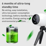 GH3 WiFi Smart Surveillance Camera with Tripod, Support Night Vision / Two-way Audio - Image 3