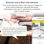 GH3 WiFi Smart Surveillance Camera with Magnet Mount, Support Night Vision / Two-way Audio - Image 8