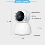 YT24 V380 3.0MP Pan-tilt IP Camera WiFi Smart Security Camera, Support TF Card / Two-way Audio / Motion Detection / Night Vision - Image 8