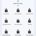 CAMSOY S20 1080P WiFi Wireless Network Action Camera Wide-angle Recorder with Mount - Image 2