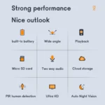 CAMSOY S50 1440P WiFi Wireless Network Action Camera Wide-angle Recorder with Mount - Image 5