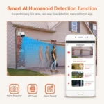 ESCAM QF218 1080P Pan / Tilt AI Humanoid Detection IP66 Waterproof WiFi IP Camera, Support ONVIF / Night Vision / TF Card / Two-way Audio, US Plug - Image 10