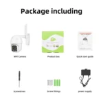 QX18 1080P HD WiFi IP Camera, Support Night Vision & Motion Detection & Two Way Audio & TF Card, AU Plug - Image 4