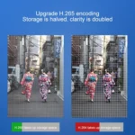 QX21 1080P HD WiFi IP Camera, Support Night Vision & Motion Detection & Two Way Audio & TF Card, AU Plug - Image 8