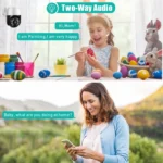 QX29 3.0MP HD WiFi IP Camera, Support Night Vision & Motion Detection & Two Way Audio & TF Card, AU Plug - Image 9