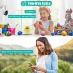 QX33 1080P Panoramic PTZ 360 Degree Rotating WIFI Camera, Support Day and Night Full Color & Two-way Voice Intercom & Motion Detection Alarm & Video Playback & 64GB TF Card, AU Plug - Image 11