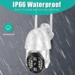 QX33 1080P Panoramic PTZ 360 Degree Rotating WIFI Camera, Support Day and Night Full Color & Two-way Voice Intercom & Motion Detection Alarm & Video Playback & 64GB TF Card, AU Plug - Image 7