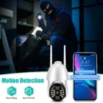 QX33 1080P Panoramic PTZ 360 Degree Rotating WIFI Camera, Support Day and Night Full Color & Two-way Voice Intercom & Motion Detection Alarm & Video Playback & 64GB TF Card, AU Plug - Image 8