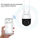 QX36 1080P 3.0MP 3.6mm Lens IP65 Waterproof PTZ 360 Degree Rotating WIFI Camera - Image 4