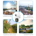 QX41 1080P 2.0MP Dual Lens IP66 Waterproof Panoramic PTZ WIFI Camera, Support Day and Night Full Color & Two-way Voice Intercom & Smart Alarm & Video Playback & 128GB TF Card, AU Plug - Image 13