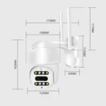 QX48 Pixels 1080P HD Wireless IP Camera, Support Motion Detection & Infrared Night Vision & TF Card - Image 2