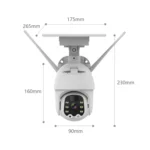 T21 1080P HD Solar Wireless IP Camera, Support Motion Detection & Infrared Night Vision & TF Card - Image 2