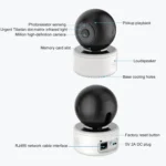 YT46 HD Wireless Indoor Network Shaking Head Camera, Support Motion Detection & Infrared Night Vision & Micro SD Card, AU Plug - Image 3