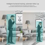 YT48 HD Wireless Indoor Network Shaking Head Binocular Camera, Support Motion Detection & Infrared Night Vision & Micro SD Card, AU Plug - Image 14