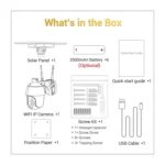 ESCAM QF280 HD 1080P IP66 Waterproof WiFi Solar Panel PT IP Camera with Battery, Support Night Vision / Motion Detection / TF Card / Two Way Audio - Image 6